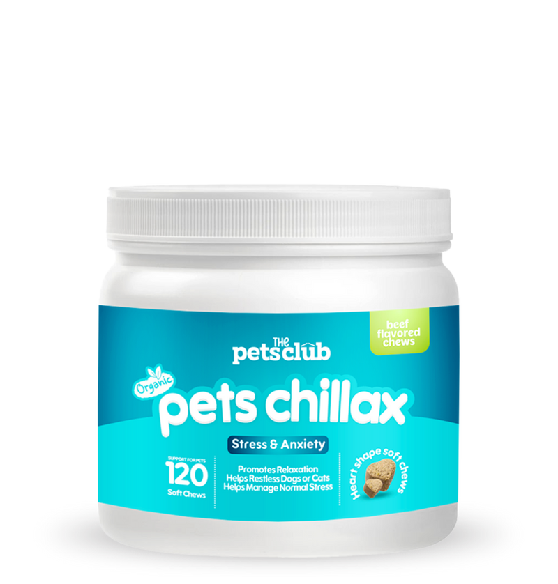 Heart-Shaped Pets Chillax Chews – Beef Flavor